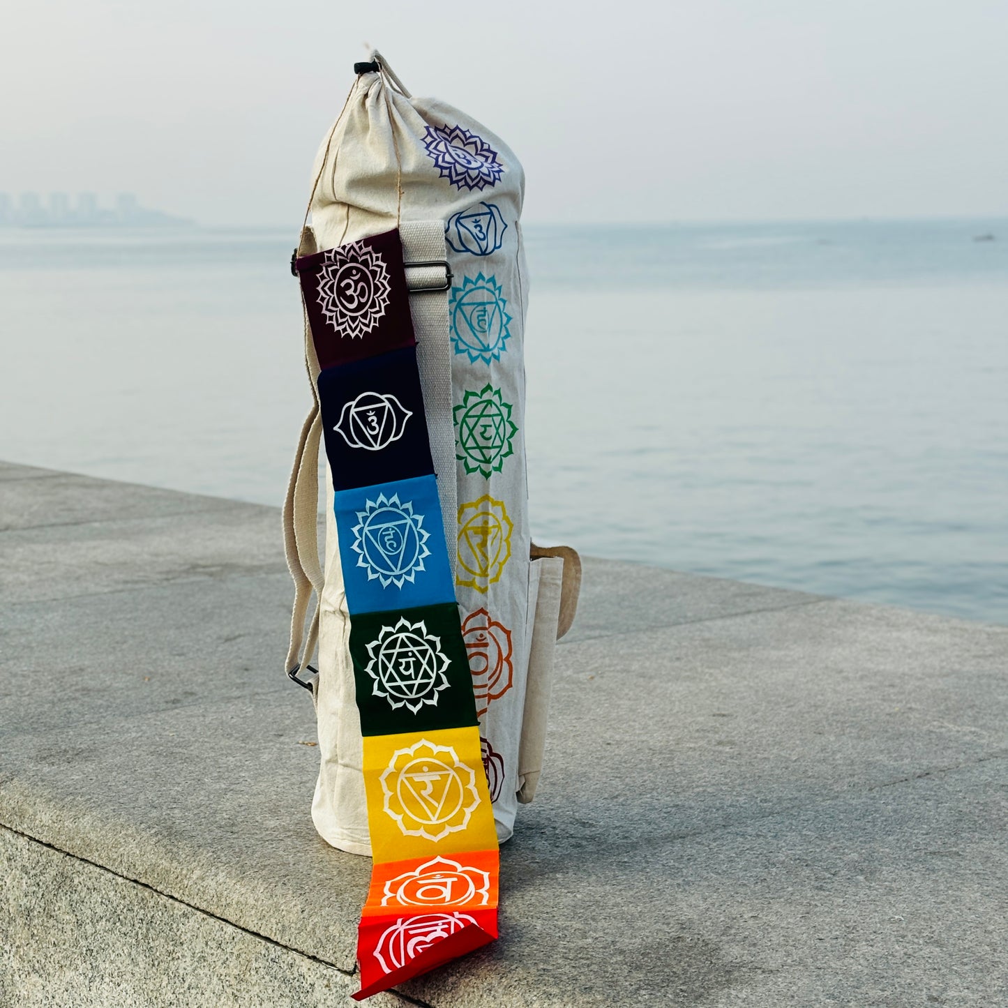 Yoga Bag - Chakra with Zippered Pocket and Block Pocket
